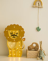 Little Lights Lampada LED con Regolatore di Luminosità - Leone Giallo - Fatto a Mano in Legno di Pino Lampade da Comodino