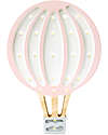 Little Lights Lampada LED con Regolatore di Luminosità - Mongolfiera - Rosa Cipria - Fatto a Mano in Legno di Pino Lampade da Comodino