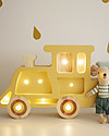 Little Lights Lampada LED con Regolatore di Luminosità - Treno - Fatto a Mano in Legno di Pino Lampade da Comodino