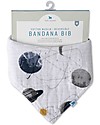 Little Unicorn Bavaglino Bandana Reversibile, Planetary - 3 strati di 100% Mussola di Cotone Bavagli a Bandana