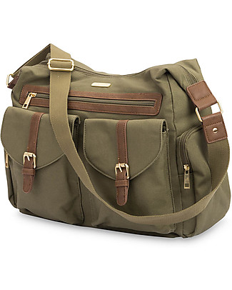 Little Unicorn Borsa Cambio Unisex Rambler, Verde Oliva - Completa di materassino cambio! Borse Cambio e Accessori