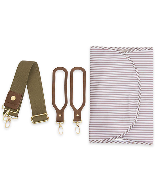 Little Unicorn Borsa Cambio Unisex Rambler, Verde Oliva - Completa di materassino cambio! Borse Cambio