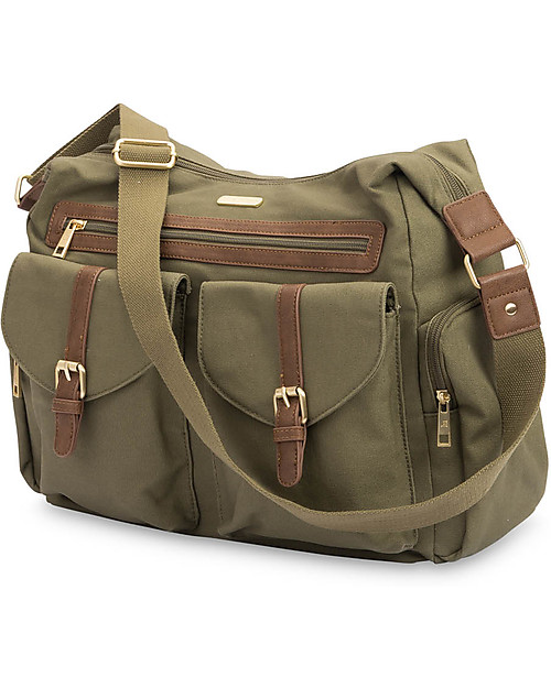 Little Unicorn Borsa Cambio Unisex Rambler, Verde Oliva - Completa di materassino cambio! Borse Cambio