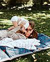 Little Unicorn Coperta Picnic Impermeabile 152 x 152 cm, Midnight Poppy - Facile chiusura a strappo e tracolla! Accessori Vari