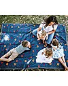 Little Unicorn Coperta Picnic Impermeabile XL 152 x 213 cm, Midnight Poppy - Facile chiusura a strappo e tracolla! Accessori Vari