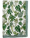 Little Unicorn Copertina Neonato 75 x 100 cm - Tropical Leaf - 100% Mussola di Cotone Swaddle di Mussola