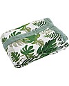 Little Unicorn Copertina Neonato 75 x 100 cm - Tropical Leaf - 100% Mussola di Cotone Swaddle di Mussola