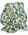 Little Unicorn Copertina Neonato 75 x 100 cm - Tropical Leaf - 100% Mussola di Cotone Swaddle di Mussola