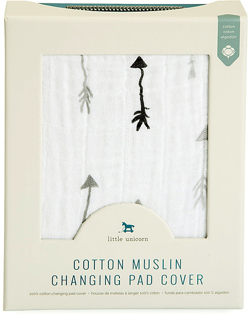 Little Unicorn Coprifasciatoio Arrow - 100% Mussola di Cotone Accessori per Fasciatoi