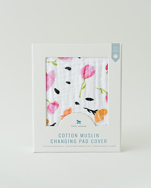 Little Unicorn Coprifasciatoio Berry & Bloom - 100% Mussola di Cotone Accessori per Fasciatoi