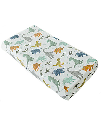 Little Unicorn Coprifasciatoio, Dino Friends - 100% Mussola di Cotone Coprifasciatoi e Imbottiture
