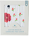 Little Unicorn Coprifasciatoio, Summer Poppy - 100% Mussola di Cotone Accessori per Fasciatoi