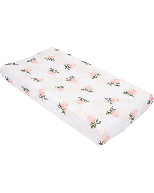 Little Unicorn Coprifasciatoio Watercolor Rose - 100% Mussola di Cotone Accessori per Fasciatoi
