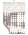 Little Unicorn Coprispalla Antirigurgito, Grey Stripe - 4 Strati di 100% Mussola di Cotone Trapuntata Bavagli con Maniche