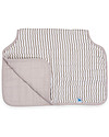 Little Unicorn Coprispalla Antirigurgito, Grey Stripe - 4 Strati di 100% Mussola di Cotone Trapuntata Bavagli con Maniche