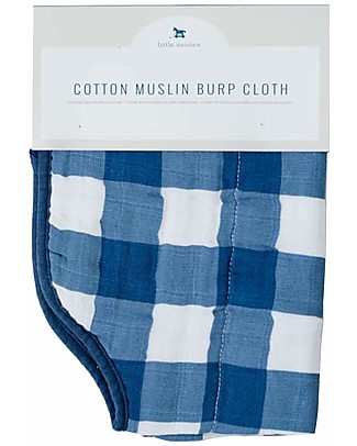 Little Unicorn Coprispalla Antirigurgito, Jack Plaid - 4 Strati di 100% Mussola di Cotone Trapuntata Bavagli con Maniche
