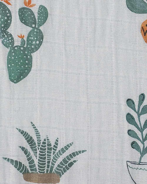 Little Unicorn Lenzuola per Culla - Prickle Pots - 100% Mussola di Cotone - Adatto per materassi di diverse dimensioni! Biancheria Culla