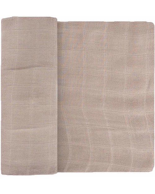 Little Unicorn Maxi Coperta Swaddle Multiuso Deluxe - Avena - 120 x 120 cm - 100% Mussola di Rayon di Bambù Swaddle di Mussola