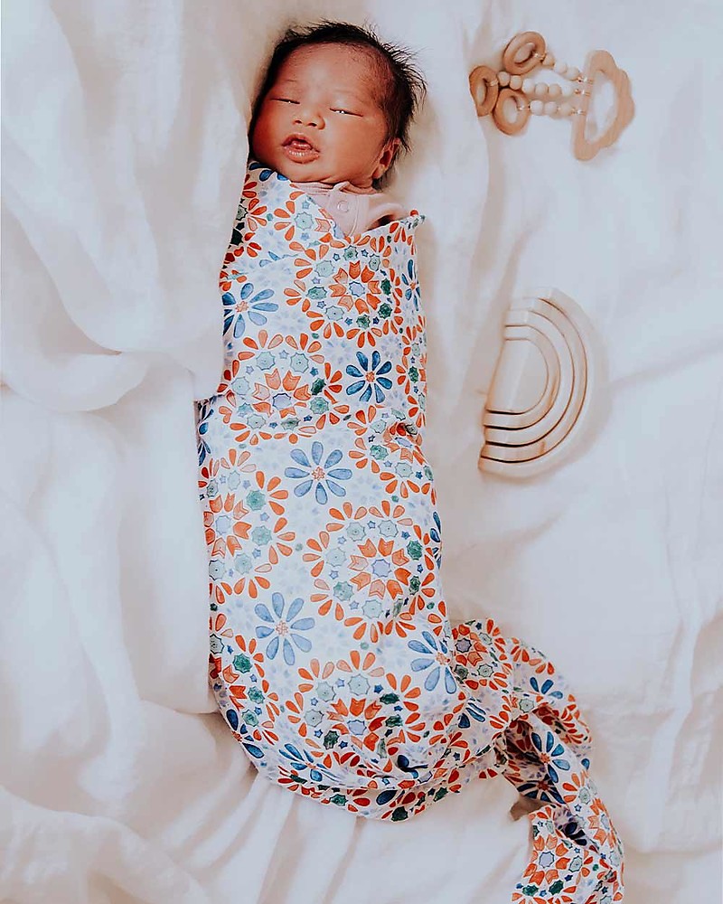 Coperta Swaddle In Mussola Di Cotone - 120x110 Cm, Motivo Giraffa, Per Neonati Unisex - Foto 2