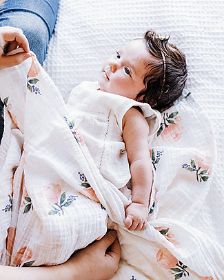 Little Unicorn Mussola Milleusi - 100 % bambù - 120 x 120 cm - Pink Peony
Copertine Swaddles
