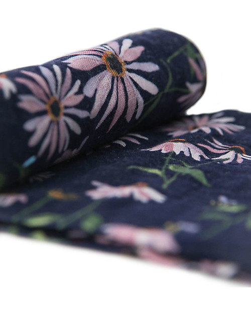 Little Unicorn Mussola Milleusi - 100% mussola di cotone - 120x120 cm - Dark Coneflower Swaddle di Mussola