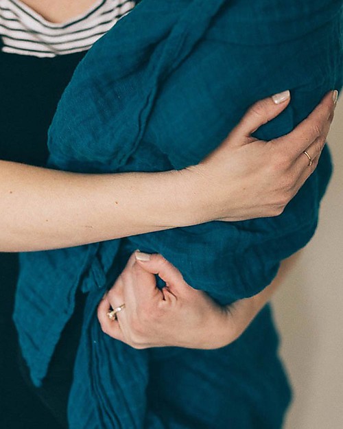 Little Unicorn Mussola Milleusi - 100% mussola di cotone - 120x120 cm - Lake Swaddle di Mussola