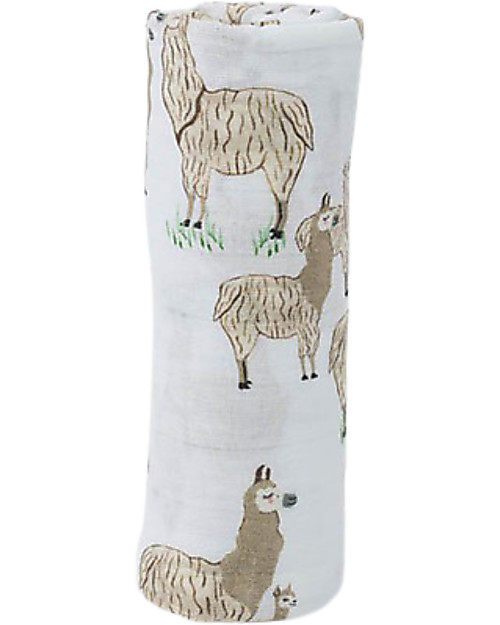 Little Unicorn Mussola Milleusi - 100% mussola di cotone - 120x120 cm - Lama Swaddle di Mussola