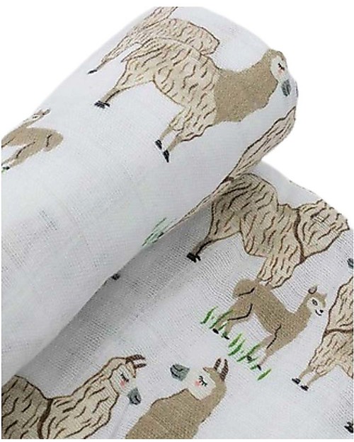 Little Unicorn Mussola Milleusi - 100% mussola di cotone - 120x120 cm - Lama Swaddle di Mussola