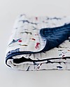 Little Unicorn OUTLET Trapunta Baby 120 x 120 cm, Squalo - 4 strati di mussola di cotone 100% - Pezzo di Showroom Swaddle di Mussola