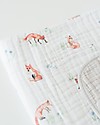 Little Unicorn OUTLET Trapunta Baby 120 x 120 cm, Volpe - 4 strati di mussola di cotone 100% - Pezzo di Showroom Swaddle di Mussola