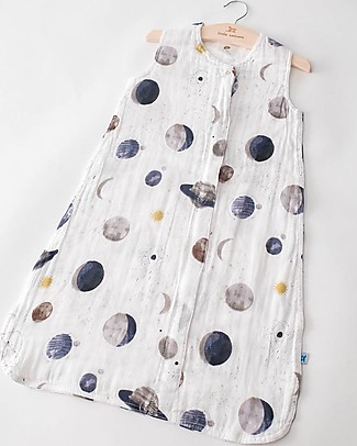 Little Unicorn Sacco Nanna Estivo - Planeatary - Doppio strato di 100% mussola di cotone Sacchi Nanna Leggeri