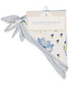 Little Unicorn Set 2 Bavaglini Bandana Deluxe, Blue Windflower - 3 strati di 100% Mussola di Bambù Bavagli a Bandana