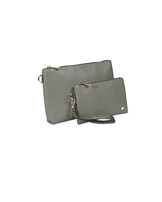 Little Unicorn Set 2 Pochette in Ecopelle - Grigio Chiaro Borse Cambio e Accessori