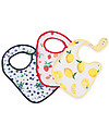 Little Unicorn Set 3 Bavaglini, Berry Lemonade - 3 Strati di 100 % Mussola di Cotone Bavagli Classici