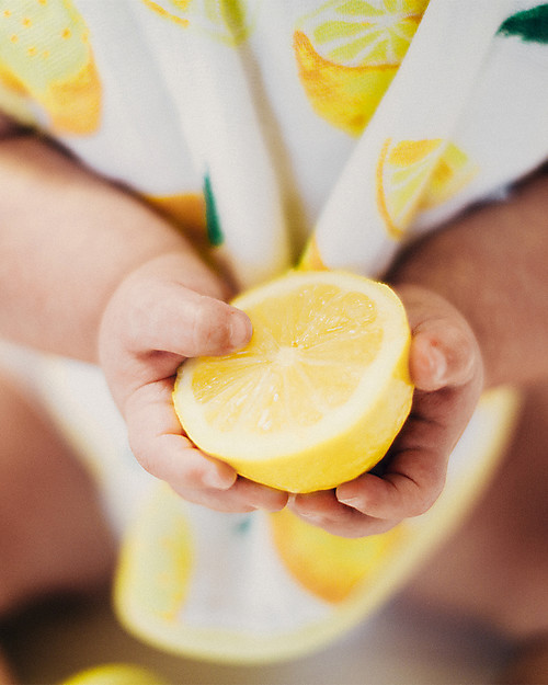 Little Unicorn Set 3 Bavaglini, Berry Lemonade - 3 Strati di 100 % Mussola di Cotone Bavagli Classici