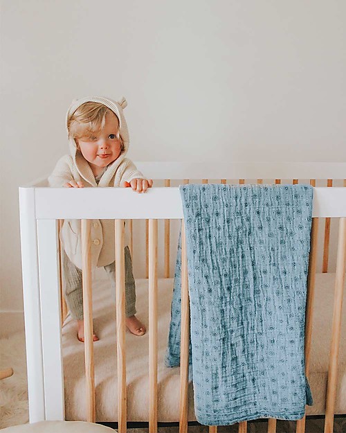 Little Unicorn Set di 3 Maxi Coperte Swaddle Milleusi - Vintage Floral - 120 x 120 cm - 100% Mussola di Cotone Swaddle di Mussola