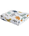Little Unicorn Trapunta Baby 120 x 120 cm, Dino Friends - 4 strati di mussola di cotone 100% Swaddle di Mussola