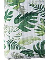 Little Unicorn Trapunta Baby 120 x 120 cm, Tropical Leaf - 4 strati di mussola di cotone 100% Swaddle di Mussola