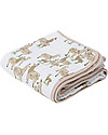 Little Unicorn Trapunta Baby 120x120 cm- Llama -4 strati di mussola di cotone 100% Swaddle di Mussola