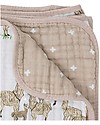 Little Unicorn Trapunta Baby 120x120 cm- Llama -4 strati di mussola di cotone 100% Swaddle di Mussola