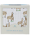 Little Unicorn Trapunta Baby 120x120 cm- Llama -4 strati di mussola di cotone 100% Swaddle di Mussola