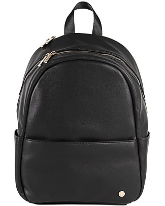 Little Unicorn Zaino Cambio in Ecopelle Skyline - Nero - Include fasciatoio da viaggio e ganci passeggino! Borse Cambio e Accessori