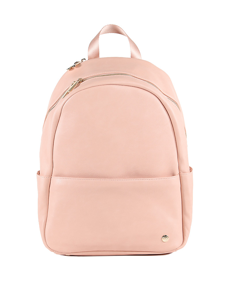 Little Unicorn Zaino Cambio in Ecopelle Skyline - Rosa Cipria - Include  fasciatoio da viaggio e ganci passeggino! donna