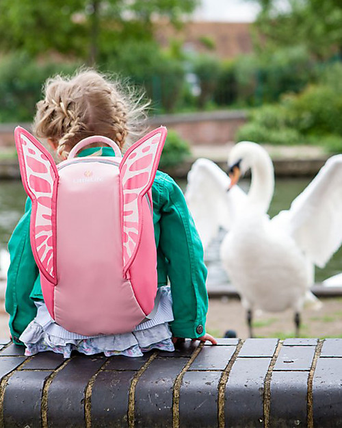 LittleLife Zainetto Bimba 3+ anni, Farfalla - Perfetto per la scuola! Zaini Asilo