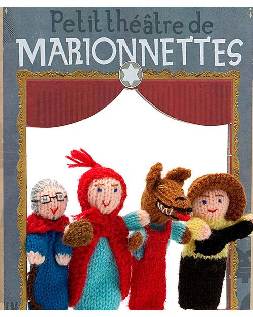 Londji Burattini da Dita e Teatrino - Cappuccetto Rosso (portatili e divertenti!) Burattini