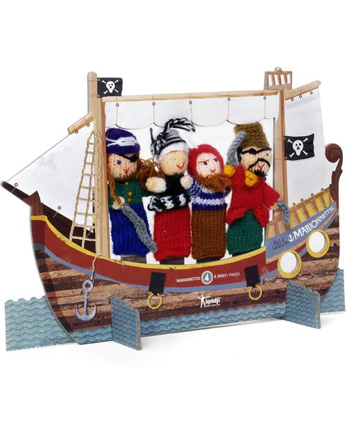 Londji Burattini da Dita e Teatrino - Pirati (portatili e divertenti!) Burattini
