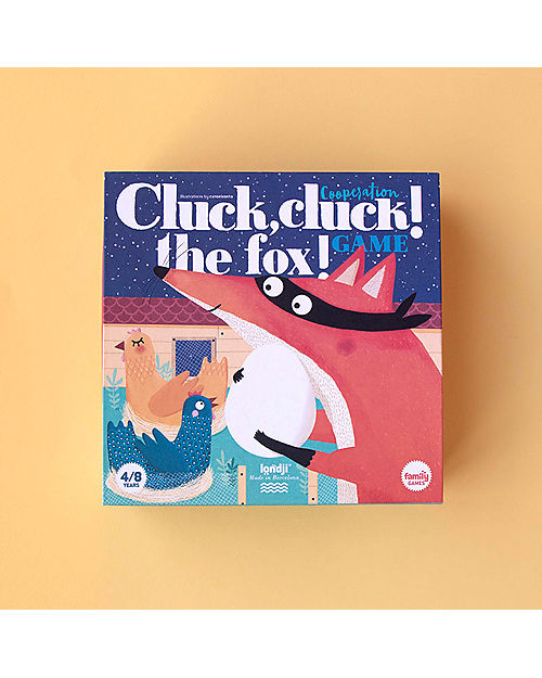 Londji Gioco Cluck Cluck! The Fox! - Salva le Uova dalla Volpe - Cartone Riciclato Giochi da Tavolo