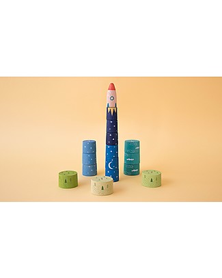 Londji Gioco da Impilare in Legno Up to the Stars! - 16 pezzi Construzioni In Legno