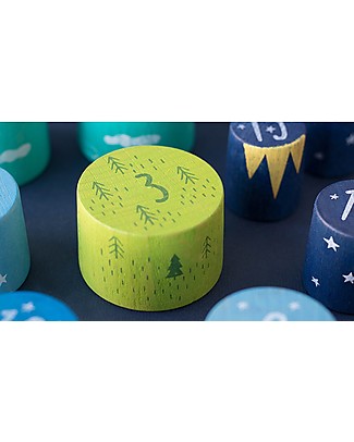 Londji Gioco da Impilare in Legno Up to the Stars! - 16 pezzi Construzioni In Legno