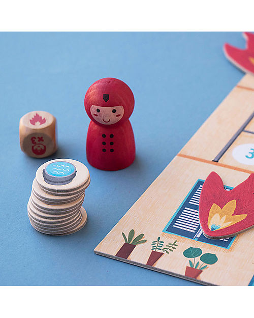 Londji Gioco da Tavolo Save the Cat - Diventa un Pompiere! - Cartone Riciclato Giochi da Tavolo